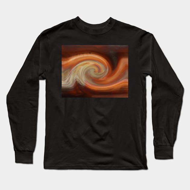 Copper Twirl Long Sleeve T-Shirt by jojobob